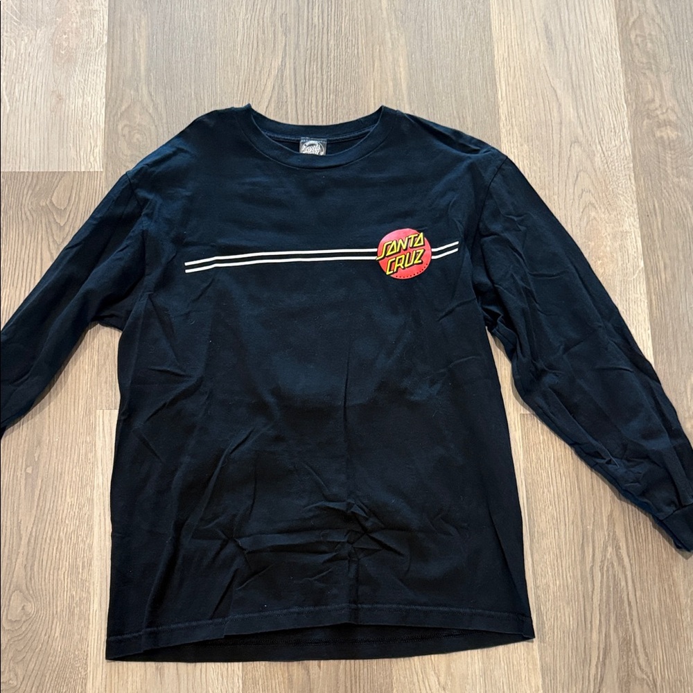 Santa Cruz Black Crew Neck Shirt